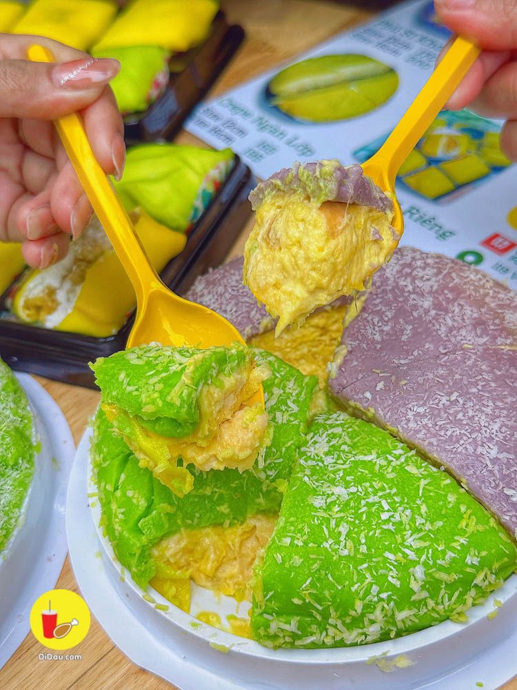 mo-e-me chiec banh crepe phu si sieu nhieu com sau rieng tuoi ngon, dam da nhat sai gon - anh 12